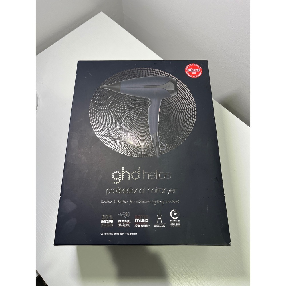 GHD Helios Professional Hairdryer Matte Navy Blue Silver 1875W Model HE001